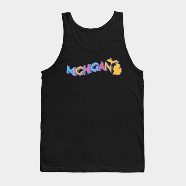 State of Michigan Tank Top by JulietLake